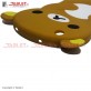 3D Back Cover Brown Bear for Tablet Lenovo TAB 2 A7-30